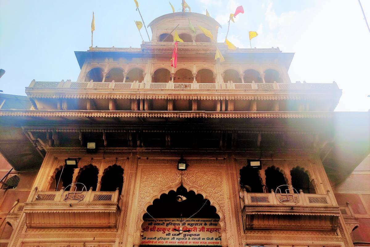 Banke Vihari Temple in Vrindavan, Dedicated to Lord Krishna