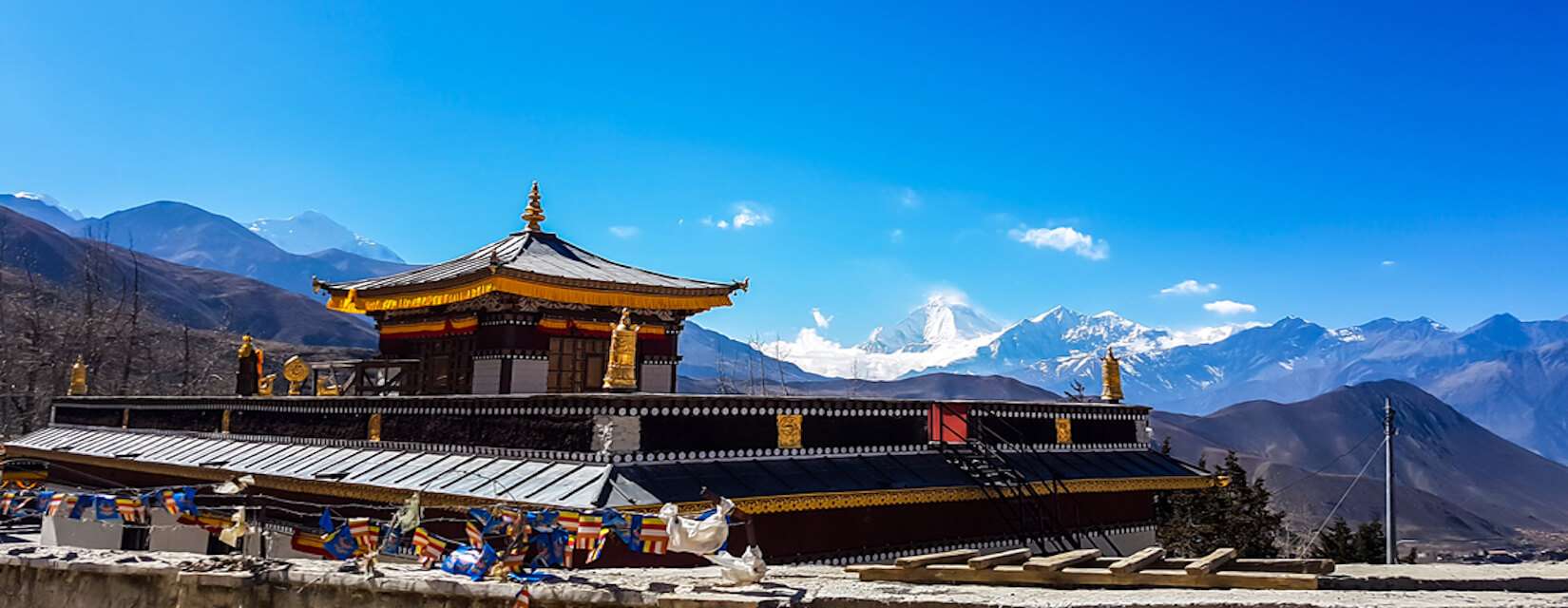Muktinath – Sacred Hindu and Buddhist Pilgrimage Site in Nepal with Himalayan Views
