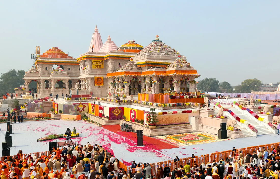 Ram Janmabhoomi Mandir in Ayodhya, sacred birthplace of Lord Rama